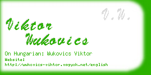 viktor wukovics business card